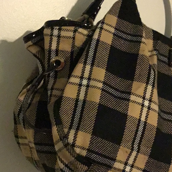 Used twice Kate Spade Soft Wool Plaid Tote/Handbag - Picture 5 of 11